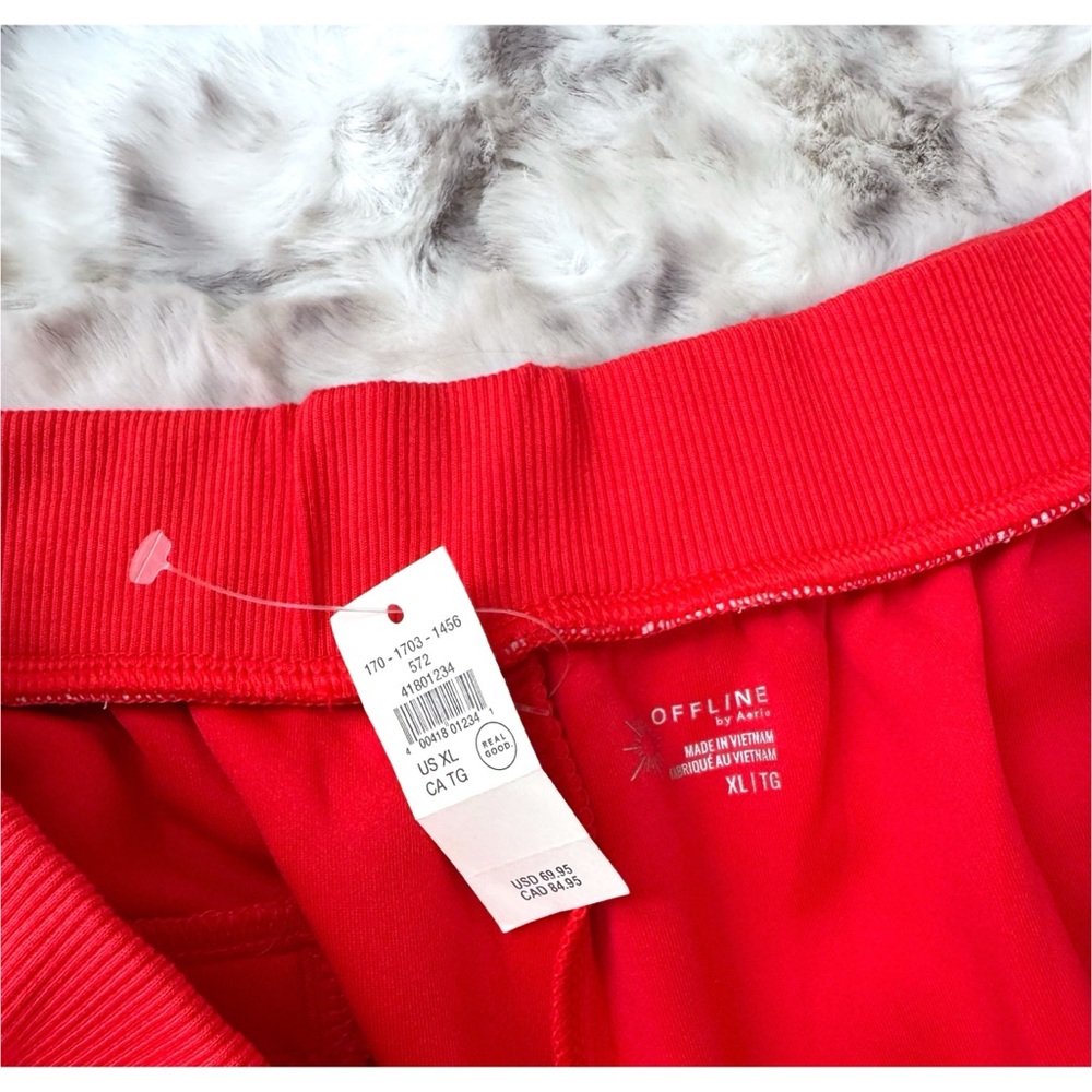 NWT Aerie Red Offline ChillUp Track Trouser - Picture 7 of 8